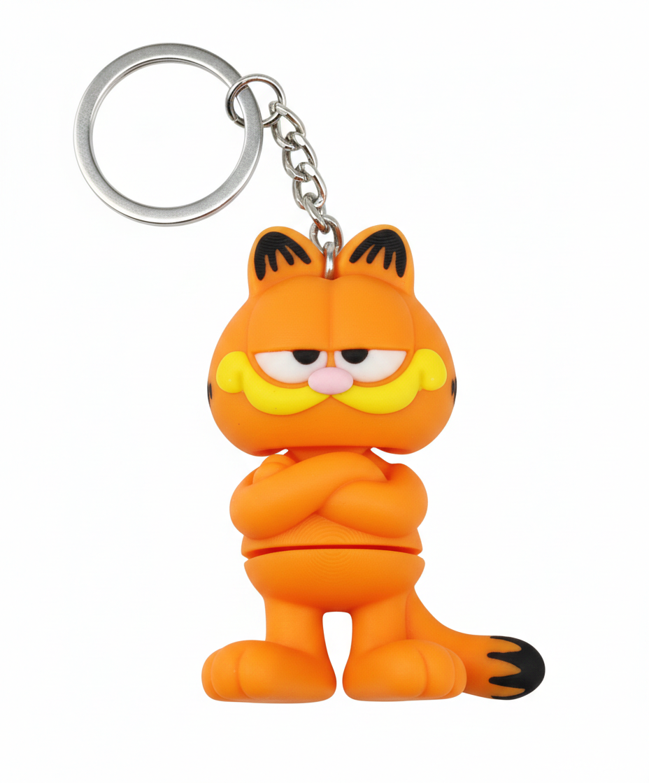 Haraketli Garfield Anahtarlık